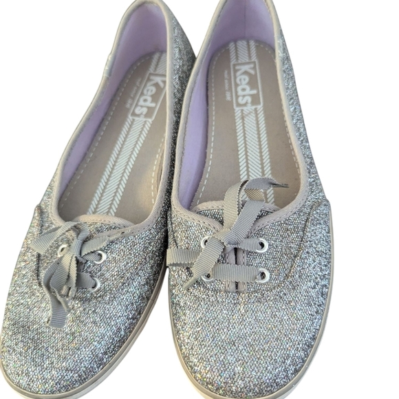 Keds ,Glitter Sneakers Slip In, Size 7 - Picture 1 of 3